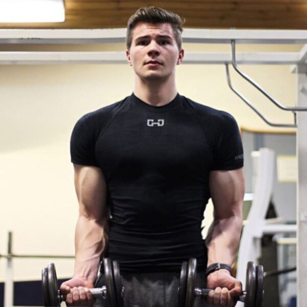 Quick Dry Gym T-Shirt – Short Sleeve Activewear for Running and Workouts