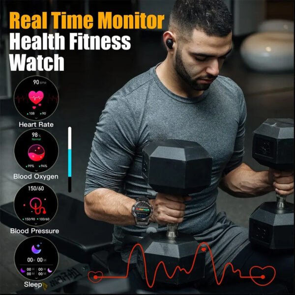 Bluetooth Calling Outdoor Smartwatch for Fitness & Adventure
