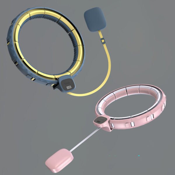Portable Smart Weighted Hoop for Waist Trimming & Core Workouts Magnetic Fitness Hula Hoop – Burn Fat & Tone Abs at Home