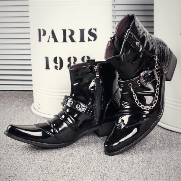 Pointed Toe Western-Style Martin Boots – European & American Fashion Ankle Boots