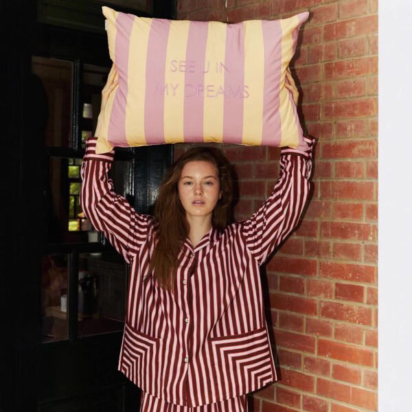 Women’s Long Sleeve Striped Loungewear Top – Comfortable Homewear for All Seasons