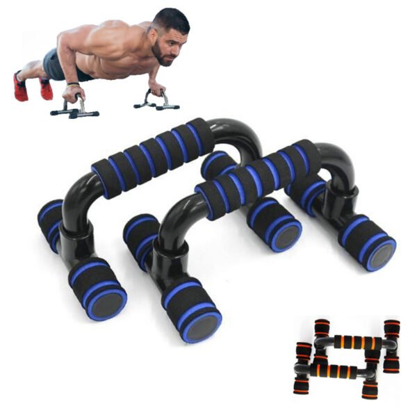 H-Frame Push-Up Bars with Foam Grip – Non-Slip Chest & Upper Body Training Equipment for Home Workouts