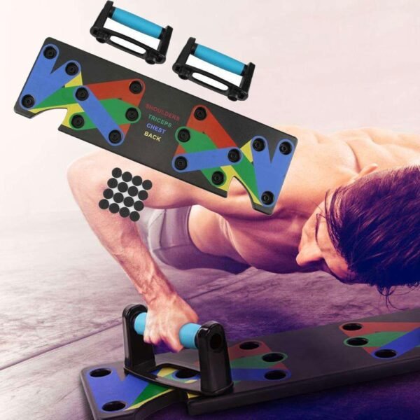 9-in-1 Push-Up Board System – Multi-Function Home Workout Equipment for Chest, Arms, Back & Core