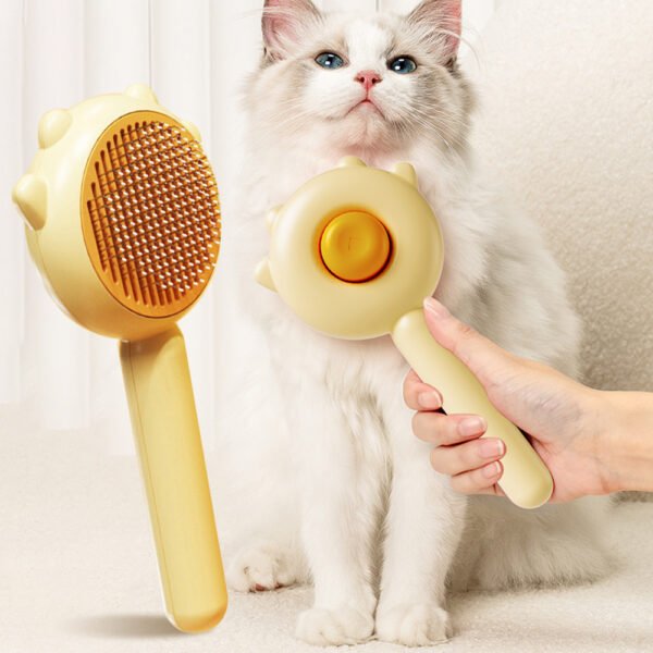 Pet Grooming Brush for Cats & Dogs – Hair Removal Comb & Massaging Deshedding Tool | Easy-Clean Magic Comb for Shedding & Fur Care