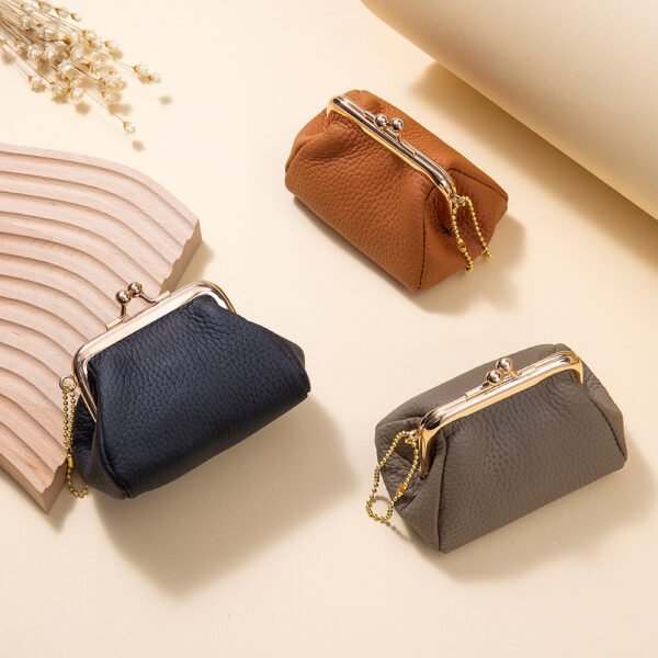 Women's Genuine Leather Mini Coin Purse – Stylish & Creative Small Wallet for Coins and Cards