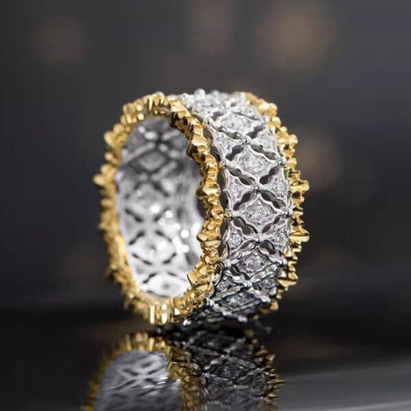 Stylish Hollow Zircon Women's Ring – High-Quality Affordable Luxury Jewelry