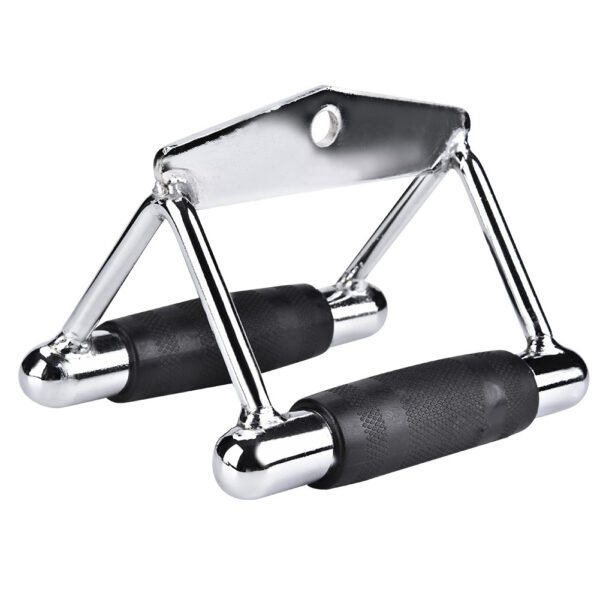 Heavy-Duty Steel Triangle Bar Handle for Cable Machines – Perfect for Home and Gym Workouts