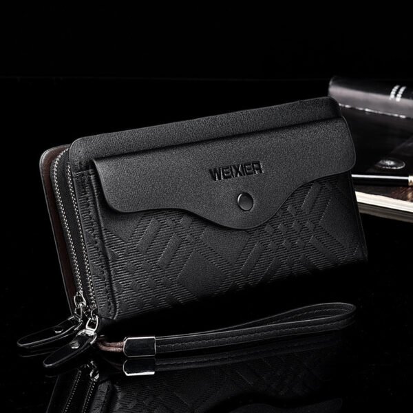 Men's Long Leather Wallet – Stylish & Professional for Business and Casual Use